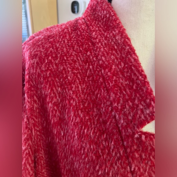Old Navy - red & pink wool blend coat - Picture 5 of 10